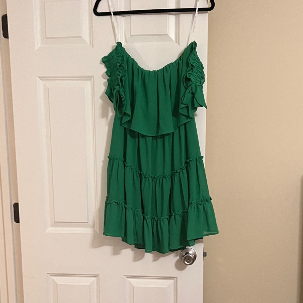 Lulu's Green Strapless Dress size small